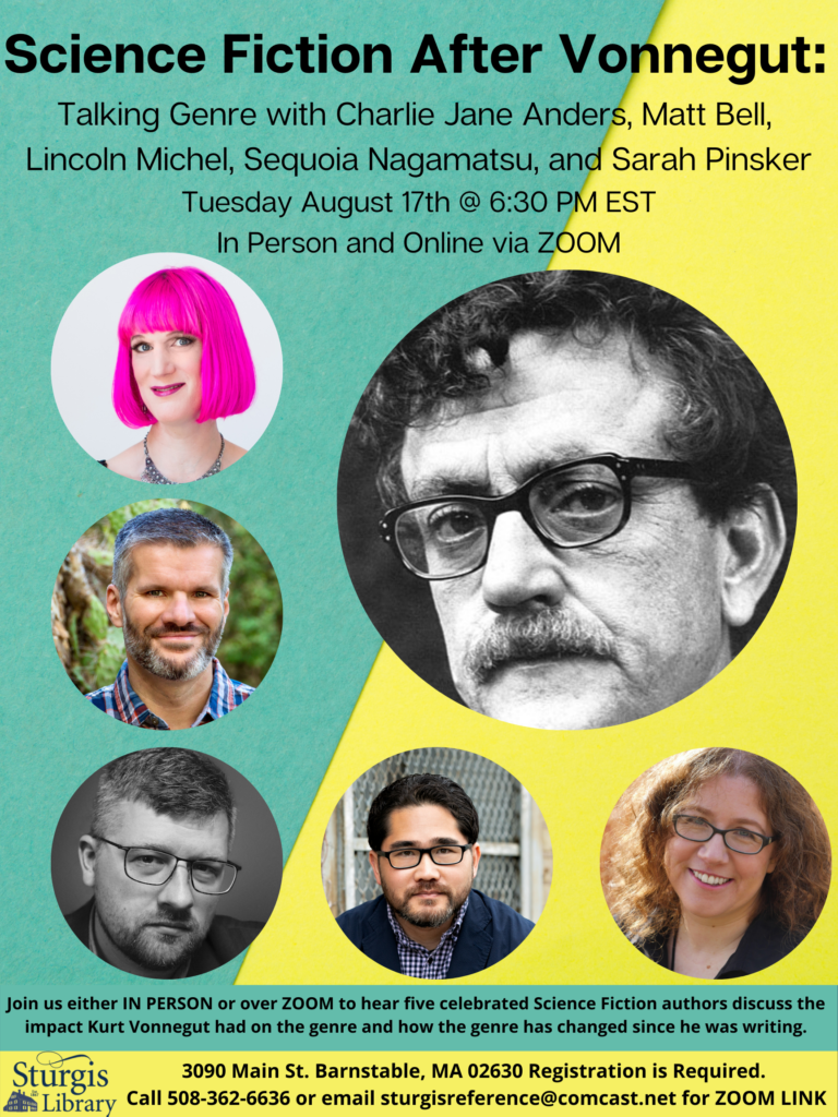 Science Fiction After Vonnegut: A Discussion with Charlie Jane Anders, Matt  Bell, Lincoln Michel, Sequoia Nagamatsu, and Sarah Pinsker